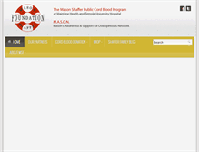 Tablet Screenshot of masonshafferfoundation.org